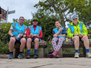 Day 6 they cycled 31 miles from Bodicote to Oxford and were joined by Deb's son in law and granddaughter.